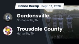 Recap: Gordonsville  vs. Trousdale County  2020