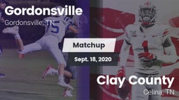 Matchup: Gordonsville High vs. Clay County 2020