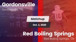 Matchup: Gordonsville High vs. Red Boiling Springs  2020