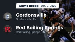 Recap: Gordonsville  vs. Red Boiling Springs  2020