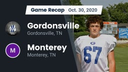 Recap: Gordonsville  vs. Monterey  2020