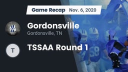 Recap: Gordonsville  vs. TSSAA Round 1 2020