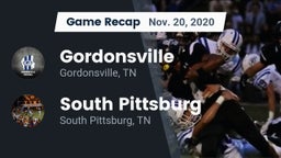 Recap: Gordonsville  vs. South Pittsburg  2020