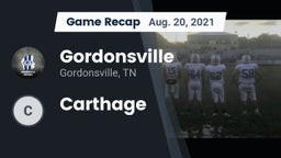 Recap: Gordonsville  vs. Carthage 2021