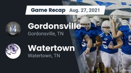 Recap: Gordonsville  vs. Watertown  2021
