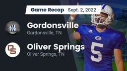 Recap: Gordonsville  vs. Oliver Springs  2022