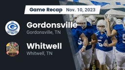 Recap: Gordonsville  vs. Whitwell  2023