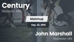Matchup: Century  vs. John Marshall  2016