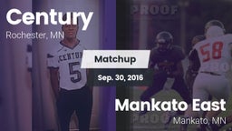 Matchup: Century  vs. Mankato East  2016