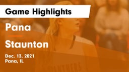 Pana  vs Staunton Game Highlights - Dec. 13, 2021