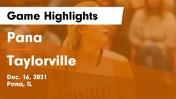 Pana  vs Taylorville  Game Highlights - Dec. 16, 2021