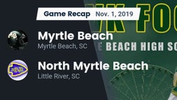 Recap: Myrtle Beach  vs. North Myrtle Beach  2019