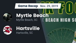 Recap: Myrtle Beach  vs. Hartsville  2019