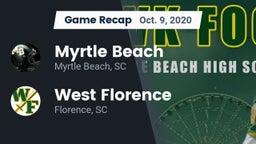 Recap: Myrtle Beach  vs. West Florence  2020