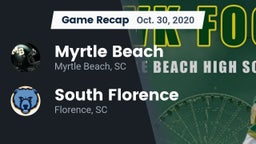 Recap: Myrtle Beach  vs. South Florence  2020