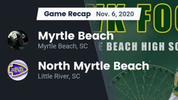 Recap: Myrtle Beach  vs. North Myrtle Beach  2020