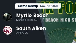 Recap: Myrtle Beach  vs. South Aiken  2020