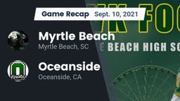 Recap: Myrtle Beach  vs. Oceanside  2021