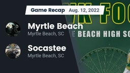 Recap: Myrtle Beach  vs. Socastee  2022