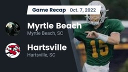 Recap: Myrtle Beach  vs. Hartsville  2022