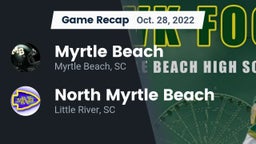 Recap: Myrtle Beach  vs. North Myrtle Beach  2022