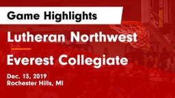 Lutheran Northwest  vs Everest Collegiate  Game Highlights - Dec. 13, 2019