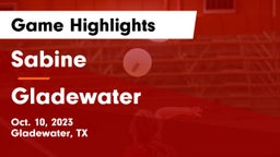 Sabine  vs Gladewater  Game Highlights - Oct. 10, 2023