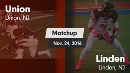 Matchup: Union  vs. Linden  2016
