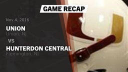 Recap: Union  vs. Hunterdon Central  2016