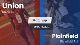 Matchup: Union  vs. Plainfield  2017