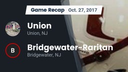 Recap: Union  vs. Bridgewater-Raritan  2017