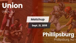 Matchup: Union  vs. Phillipsburg  2018
