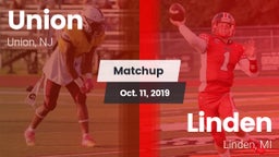 Matchup: Union  vs. Linden  2019