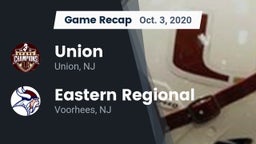 Recap: Union  vs. Eastern Regional  2020