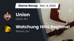 Recap: Union  vs. Watchung Hills Regional  2020