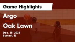 Argo  vs Oak Lawn  Game Highlights - Dec. 29, 2023