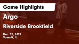 Argo  vs Riverside Brookfield  Game Highlights - Dec. 28, 2023