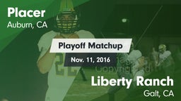 Matchup: Placer   vs. Liberty Ranch  2016