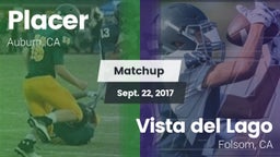 Matchup: Placer   vs. Vista del Lago  2017