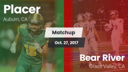 Matchup: Placer   vs. Bear River  2017