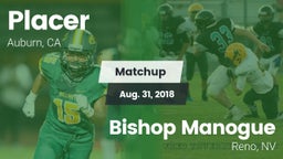 Matchup: Placer   vs. Bishop Manogue  2018