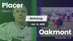 Matchup: Placer   vs. Oakmont  2018