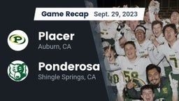 Recap: Placer  vs. Ponderosa  2023