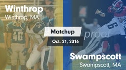 Matchup: Winthrop  vs. Swampscott  2016