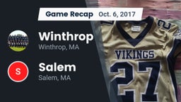 Recap: Winthrop   vs. Salem  2017