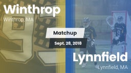 Matchup: Winthrop High vs. Lynnfield  2018