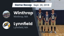 Recap: Winthrop   vs. Lynnfield  2018