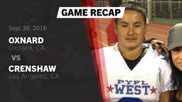 Recap: Oxnard  vs. Crenshaw  2016