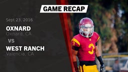 Recap: Oxnard  vs. West Ranch  2016