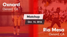 Matchup: Oxnard  vs. Rio Mesa  2016
